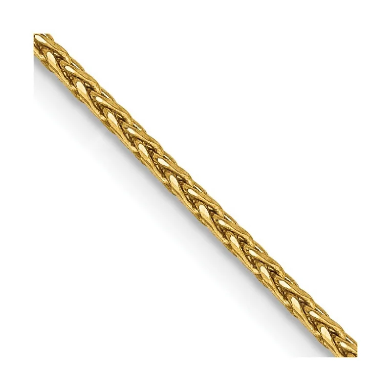 pearl coiled bracelet-Curata 14k Yellow Gold Solid Lobster Claw Closure 1.5mm Sparkle Cut Wheat Chain Bracelet