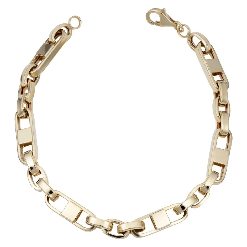 slender gold bracelet-Fremada 14k Yellow Gold 6 millimeters Mariner Link Bracelet (8.5 inches)