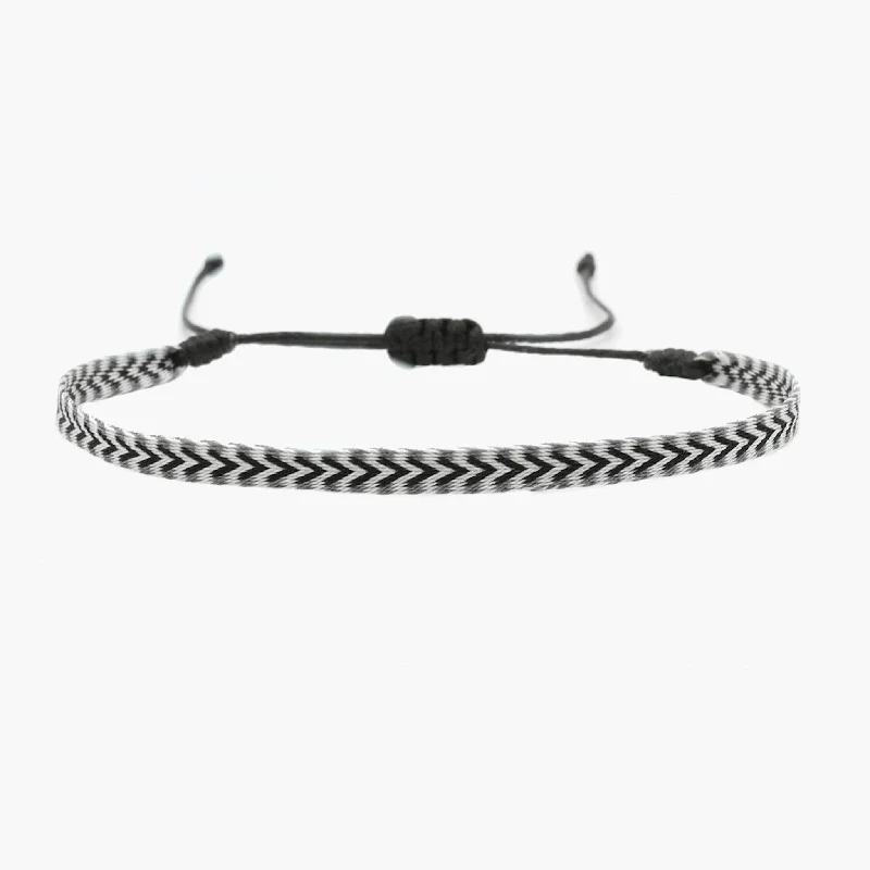 tech angular bracelet-Handmade Purnama Bracelet (Black/Grey)