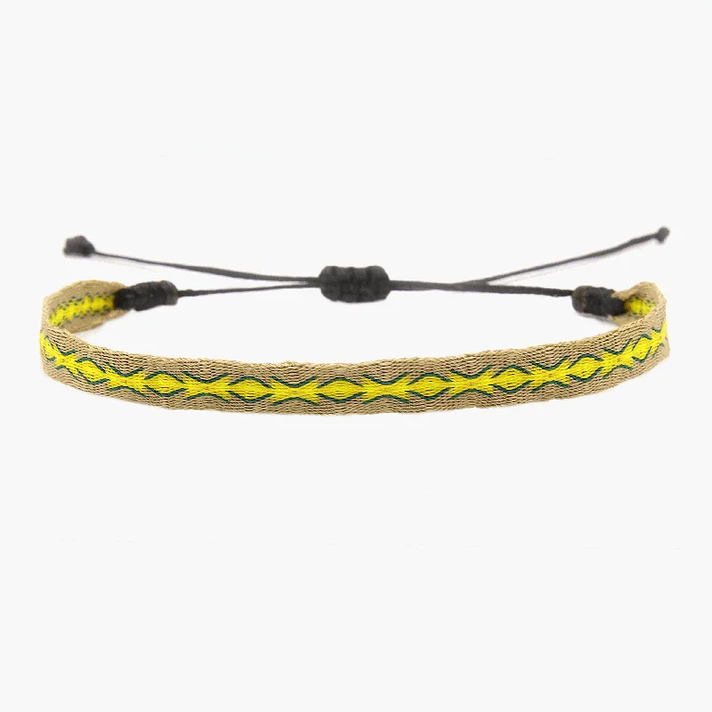 extravagant chain bracelet-Handmade Purnama Bracelet (Yellow/Nude)