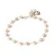 emerald stone bracelet-Handmade Sterling Silver 'Pink Rose Horizon' Pearl Floral Bracelet (5-5.5 mm) (Thailand)