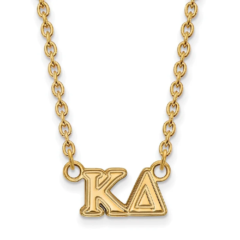 14K Plated Silver Kappa Delta Medium Necklace