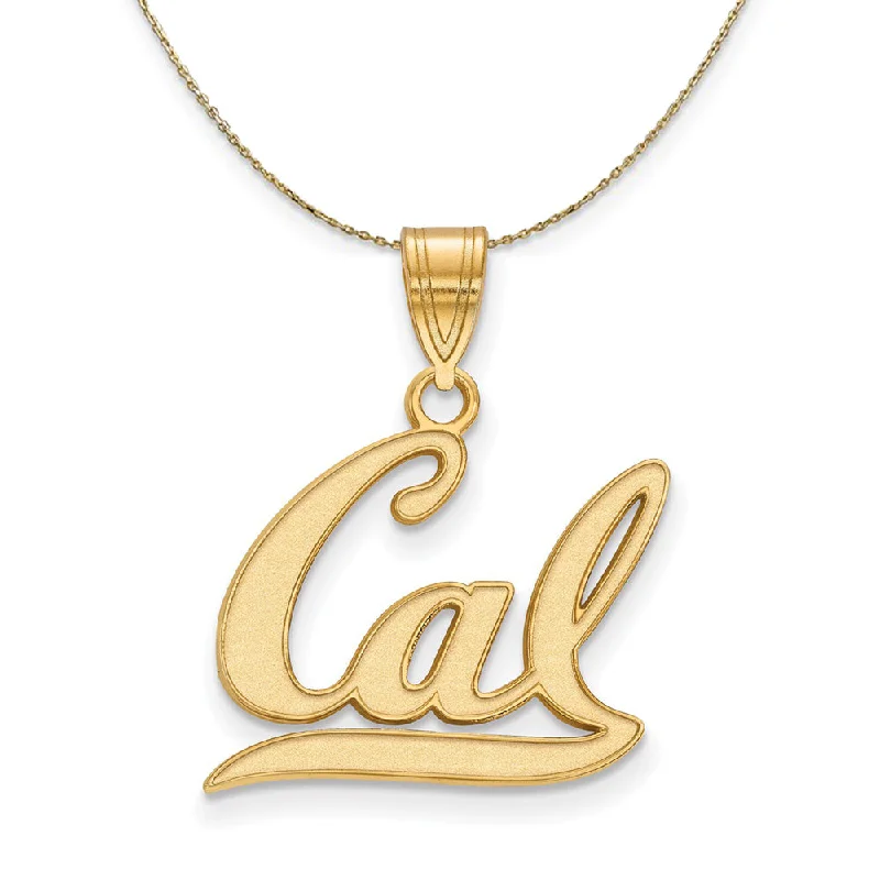 14k Yellow Gold California Berkeley Medium 'Cal' Necklace