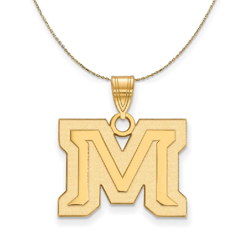 14k Yellow Gold Montana State Medium Necklace