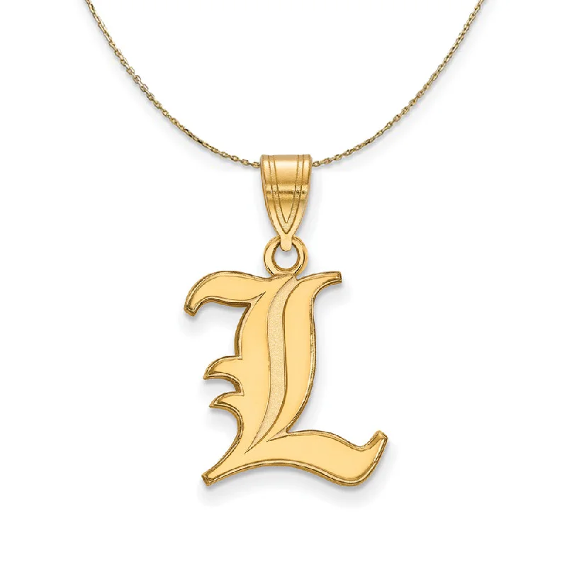 14k Yellow Gold U. of Louisville Medium Necklace