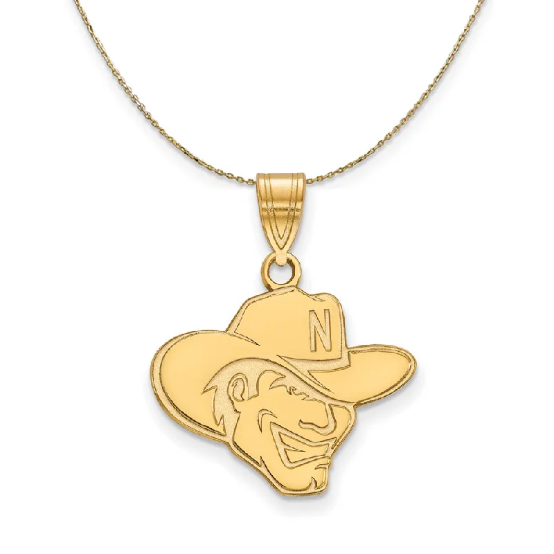 14k Yellow Gold U. of Nebraska Medium Cornhuskers Necklace