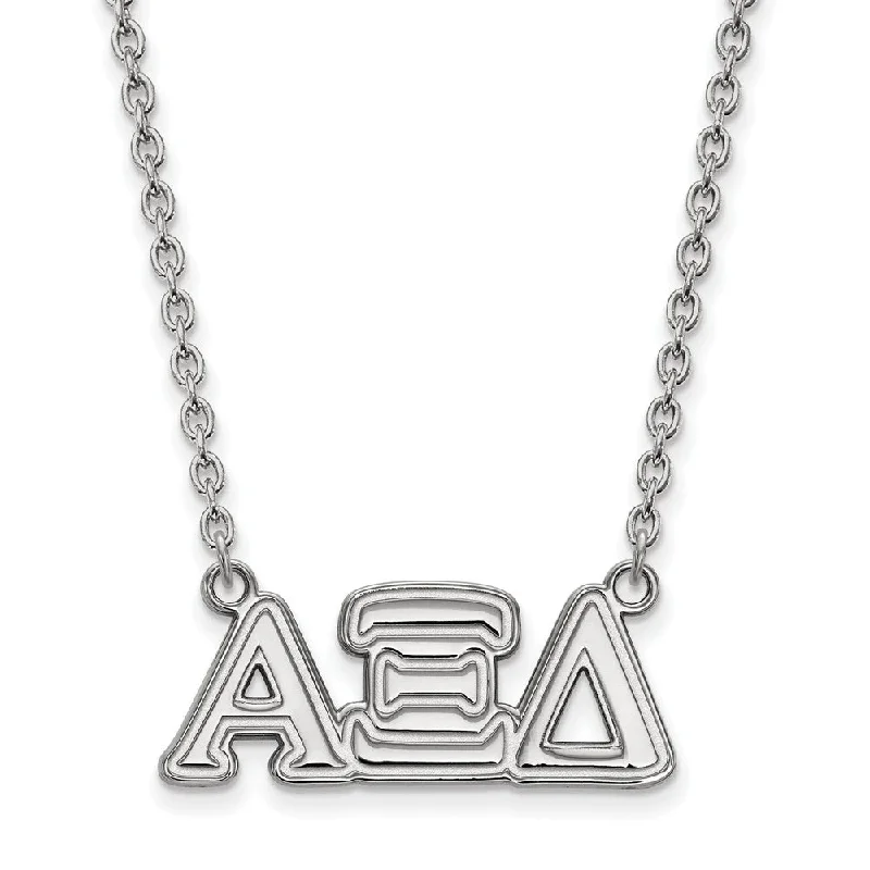 Sterling Silver Alpha Xi Delta Medium Necklace