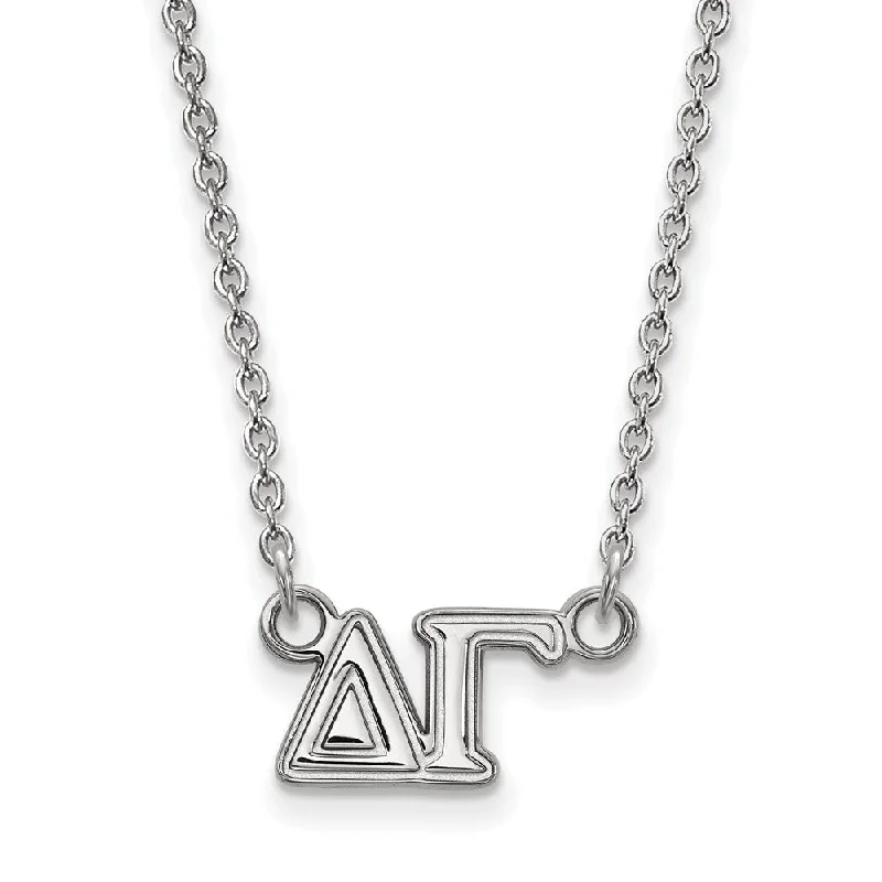 Sterling Silver Delta Gamma Medium Necklace