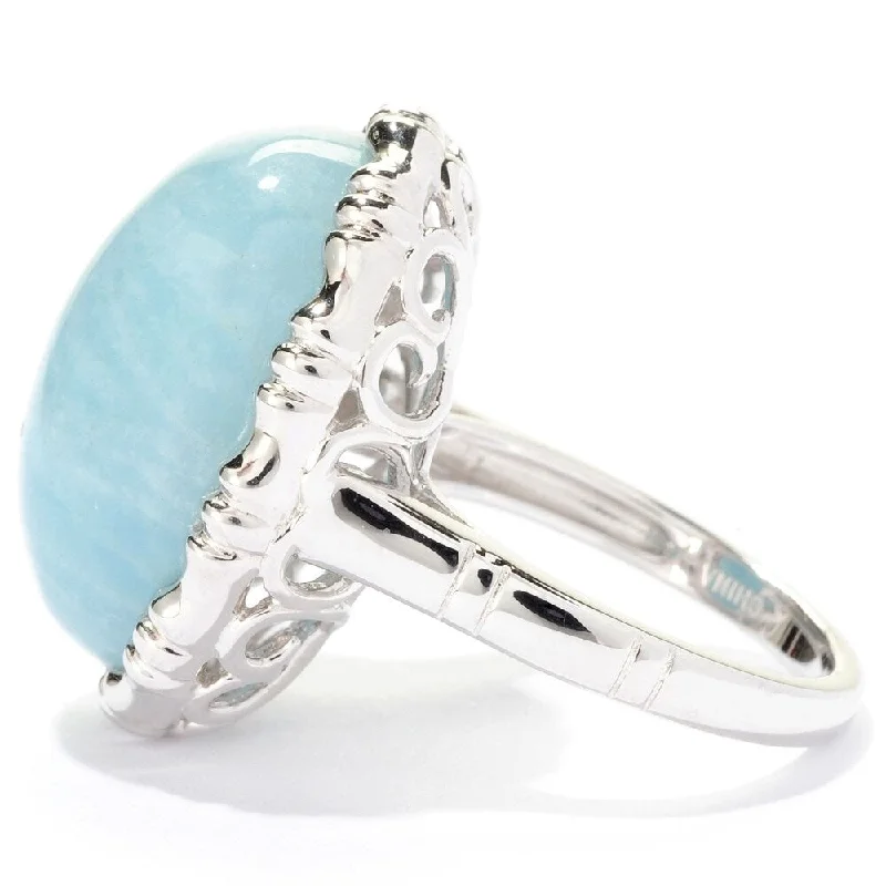 tech sleek ring-925 Sterling Silver Milky Aquamarine Ring