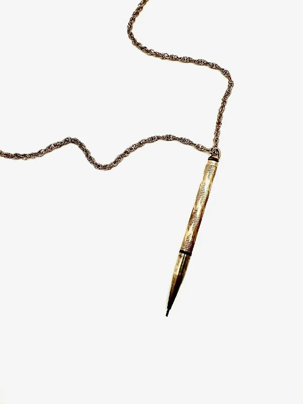 night diamond necklace-Dolores Antique Pencil Necklace