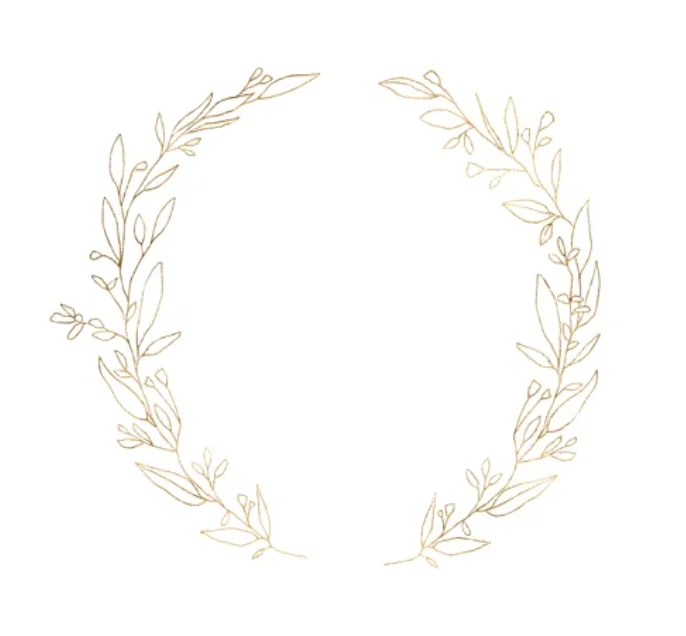 ancestral pearl necklace-custom Leaves Vines Wreath for Anne