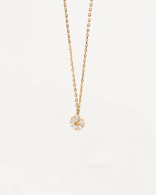 morganite pendant necklace-Daisy Necklace