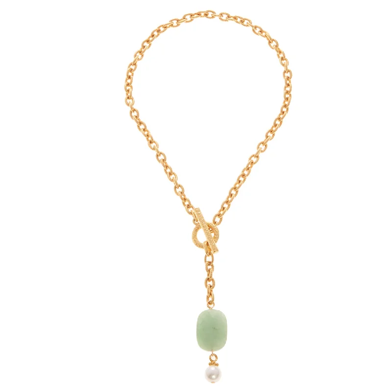 seven-gem drop necklace-Folegandros Necklace