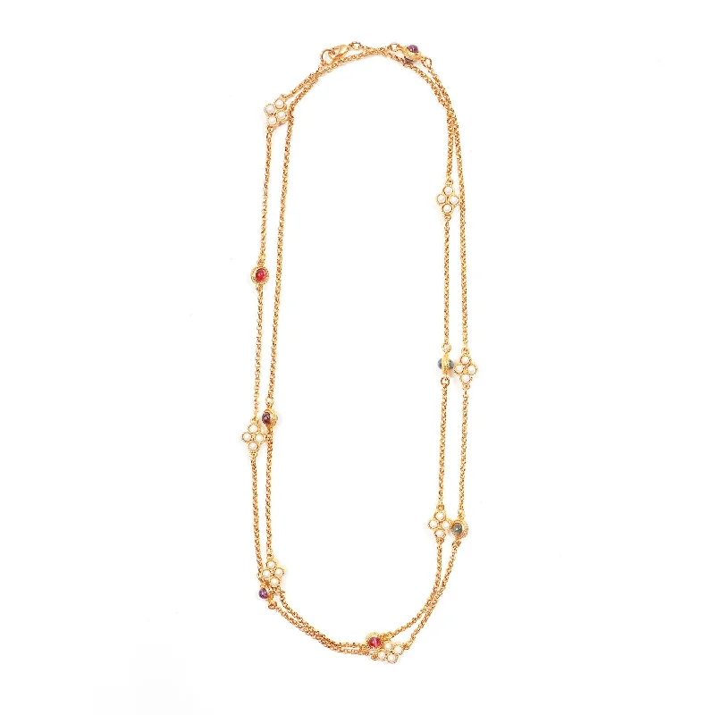 interlocked gold necklace-Isolde Necklace