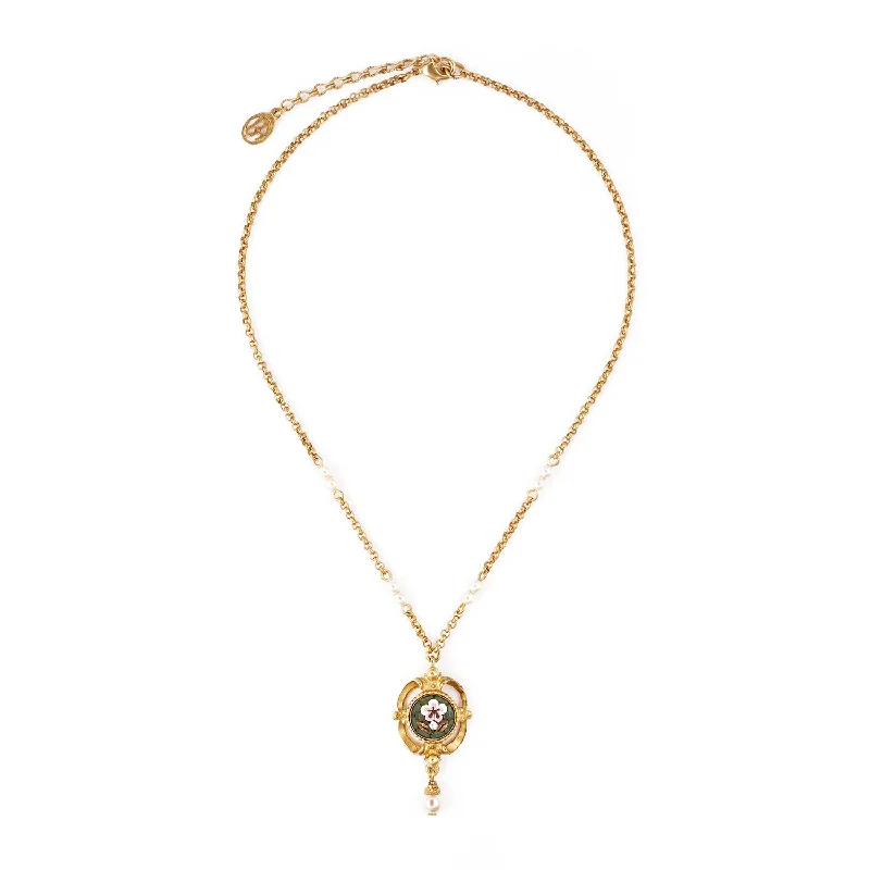 ripple-shaped layered necklace-Mella Necklace