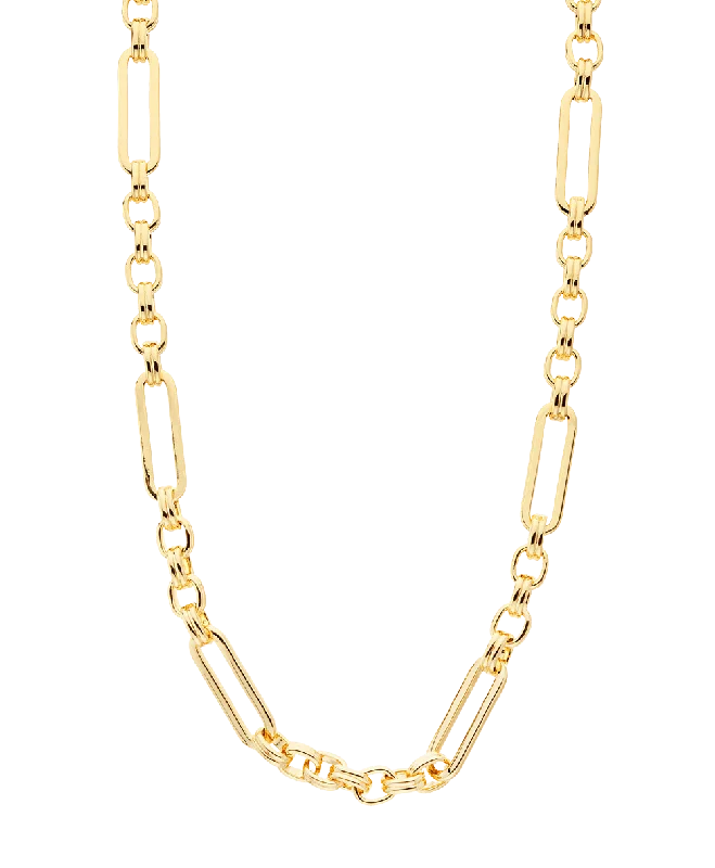 drifter aquamarine necklace-Lil Necklace 18ct Gold Plated