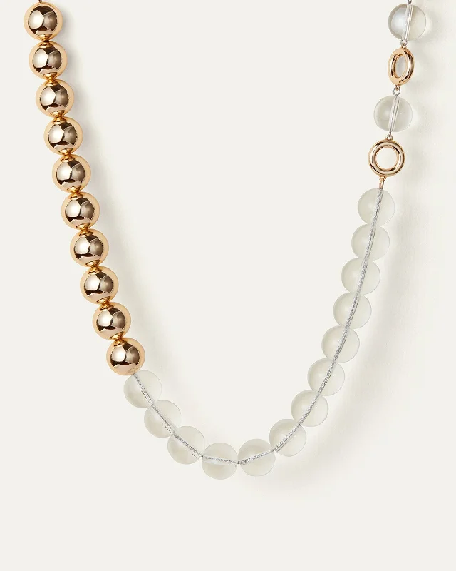 floral-inspired chain necklace-Lyra Necklace