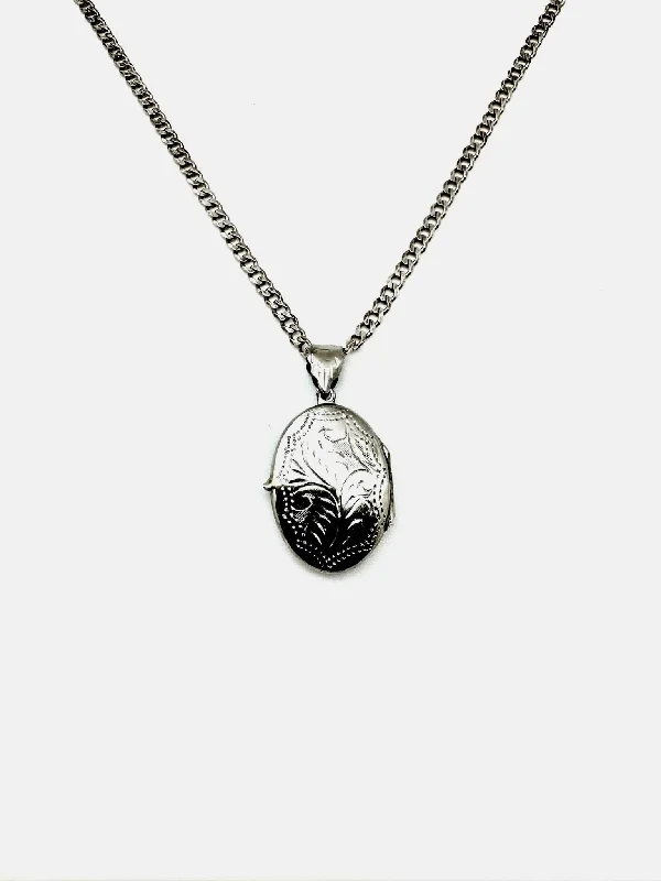 topaz chain necklace-Louisa Sterling Locket