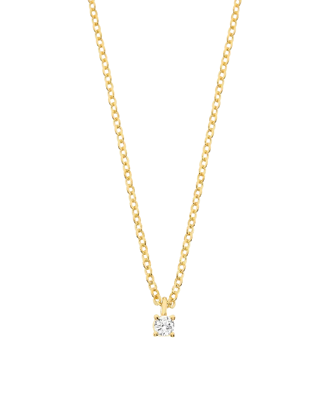 adaptable gold necklace-Rosa Necklace White 18ct Gold Plated