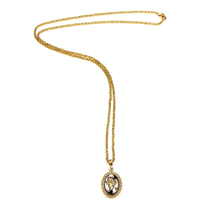 coiled pendant necklace-Diana Necklace