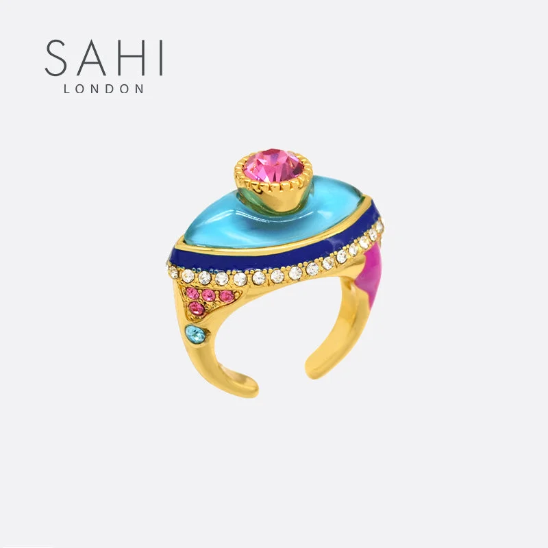 drifter chic ring-Sahi Love Affair Teardrop Adjustable Free Size Ring