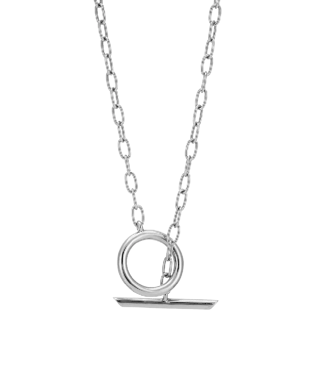 extravagant cocktail necklace-Asta Necklace Silver