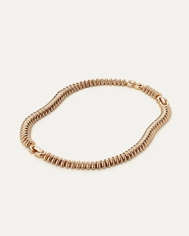 bronze chain necklace-Sofia Choker