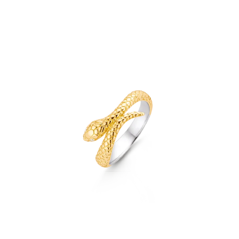 rose gold spiral ring-TI SENTO Ring 12160SY