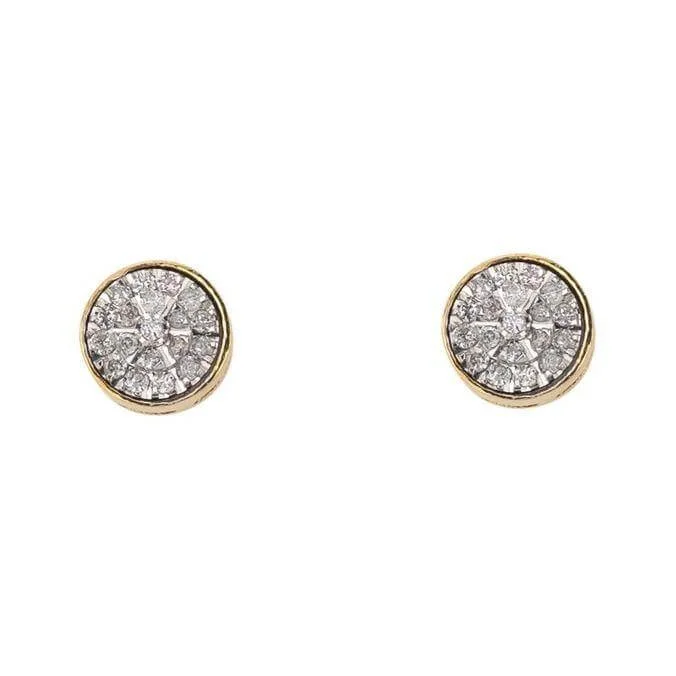 sprig dangle earrings-0.16CT Diamond Earrings