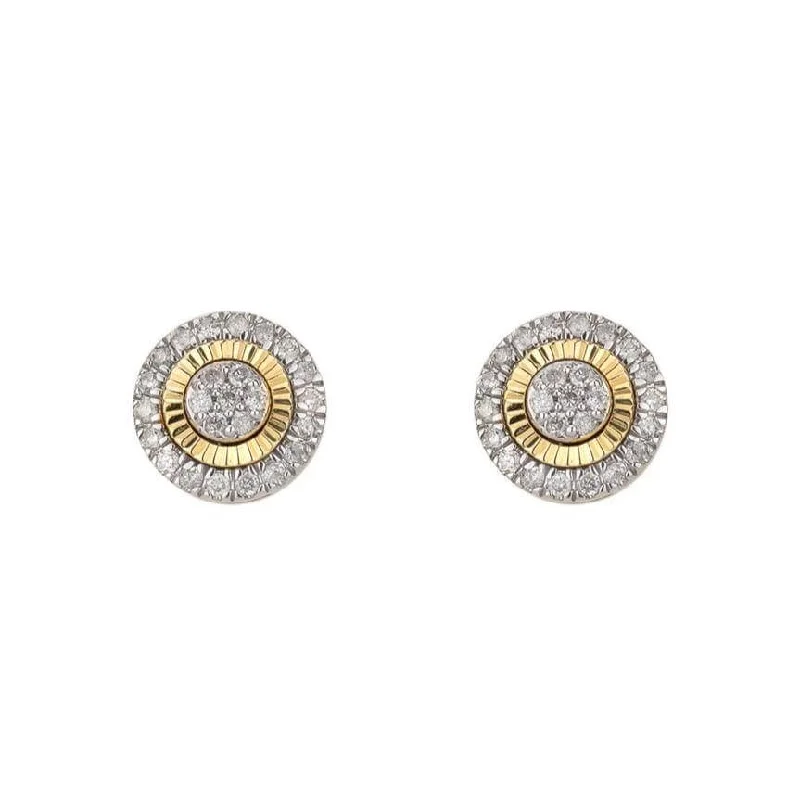 floral-inspired earrings-0.26CT Diamond Earrings