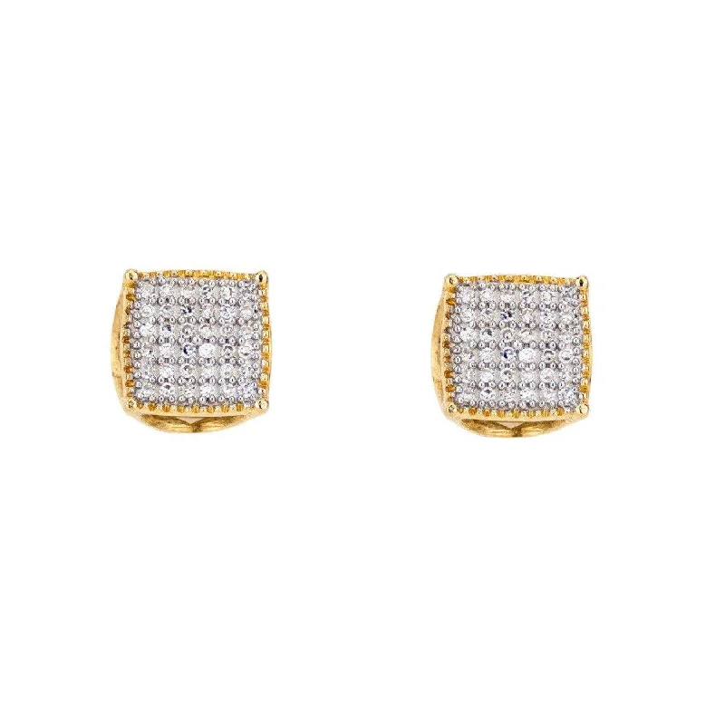 slender gold earrings-0.33CT Diamond Earrings