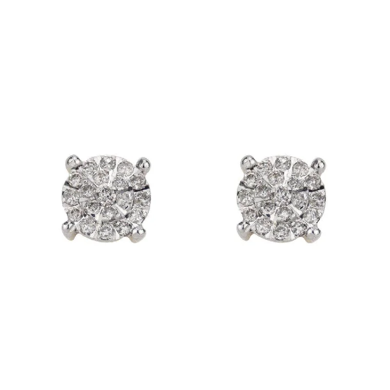 chiseled hoop earrings-0.48CT Diamond Earrings