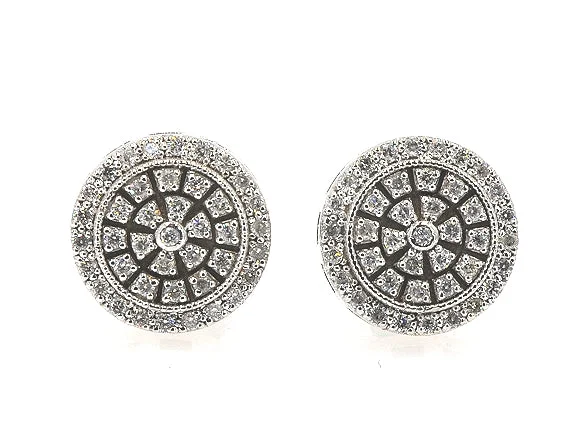 sculpted stud earrings-0.50CT Diamond Earrings