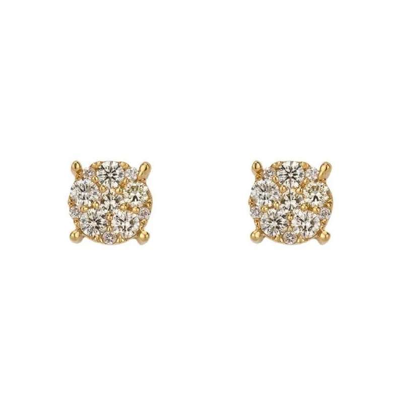 adaptable birthstone earrings-0.74CT Diamond Earrings