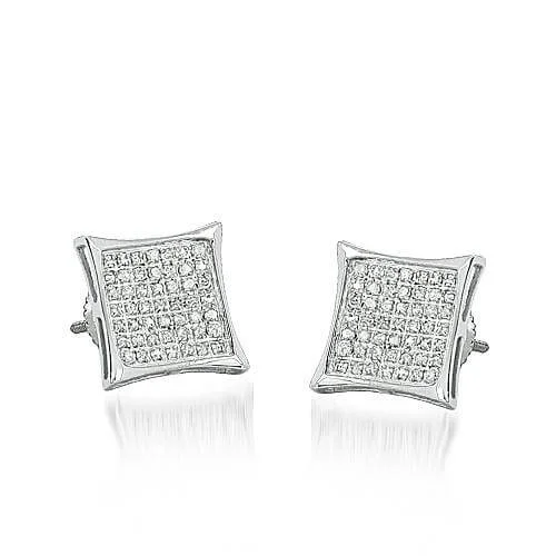 drifter chic earrings-10KW 0.33CTW DIAMOND KITE ER