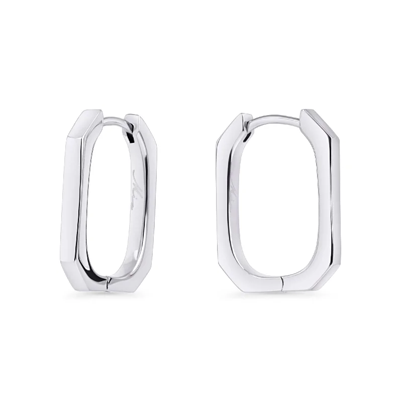 twist hoop earrings-Axel Huggie Earrings