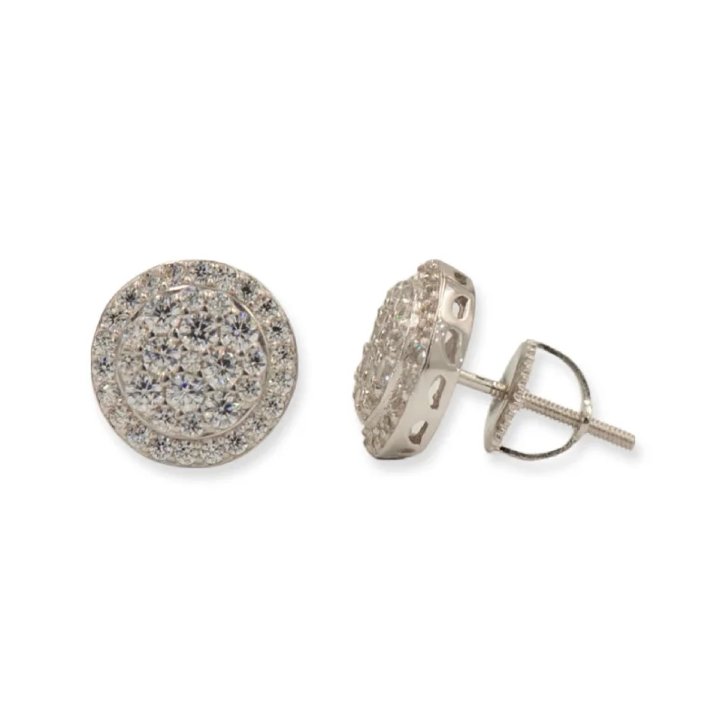 adaptable birthstone earrings-CZ SILVER EARRINGS