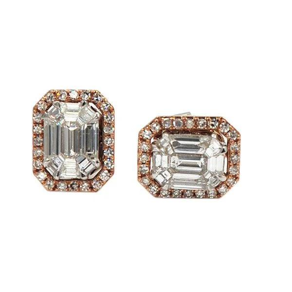 tech matte earrings-VDER96i - Diamond Emerald Earrings