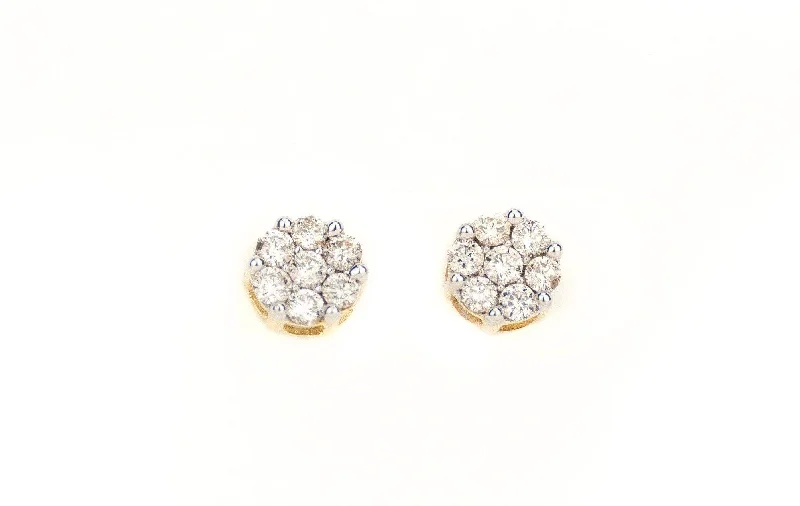 interlocked gold earrings-1.5CT Gold Earring