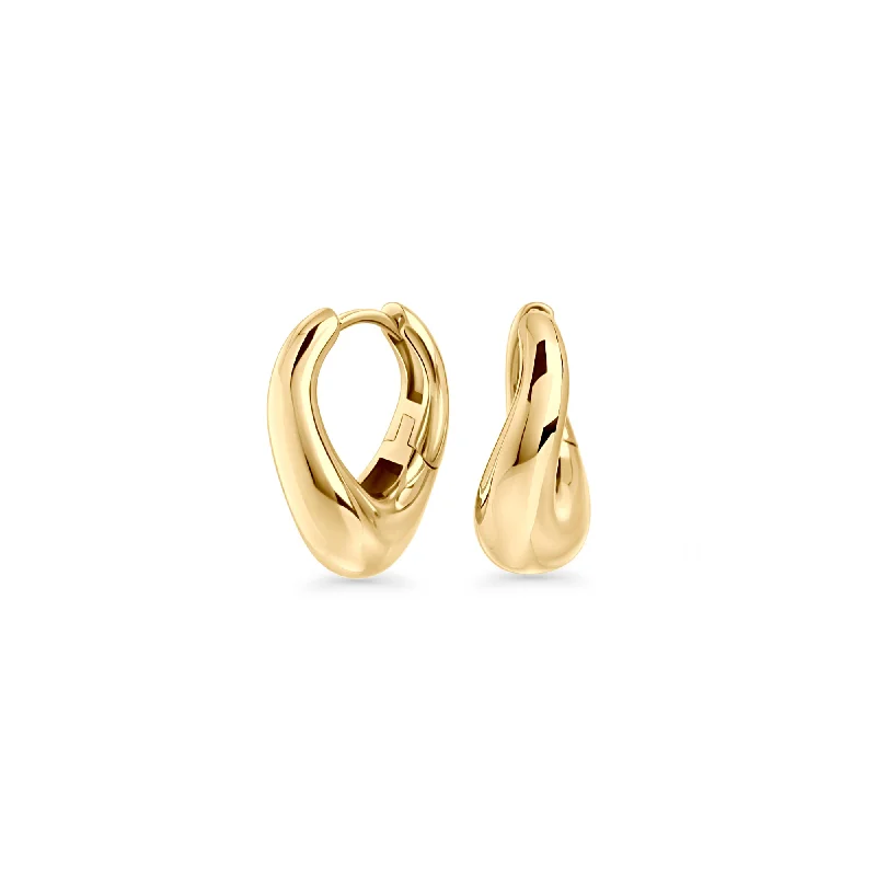 coiled drop earrings-Kylie Huggie Earrings