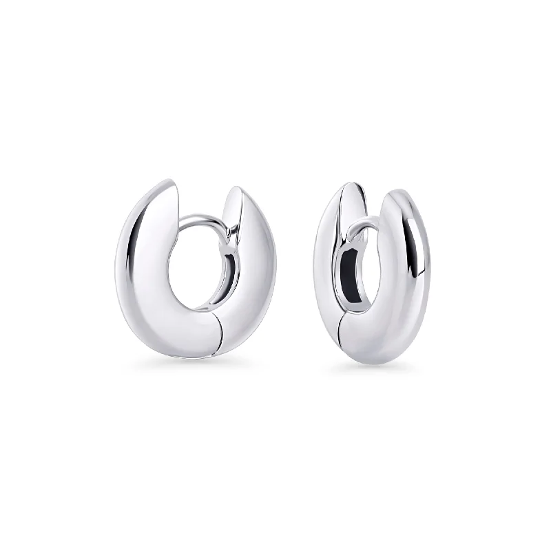 sturdy silver earrings-Sophie Small Huggie Earrings