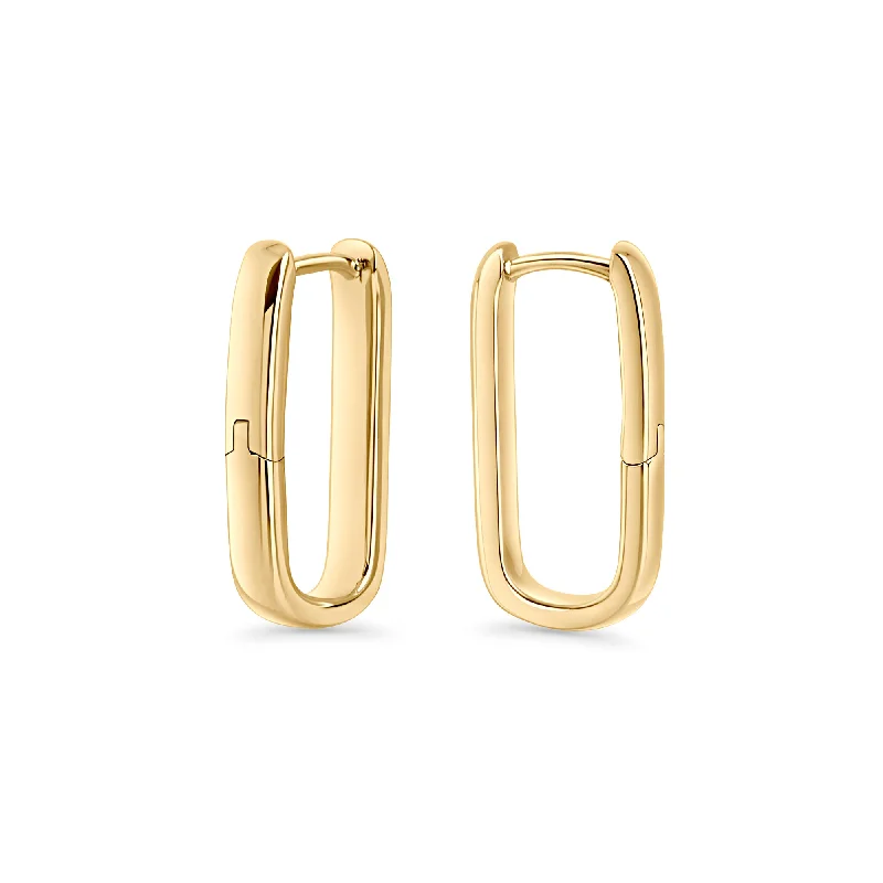 ripple-shaped drop earrings-Suzie Medium Huggie Earrings